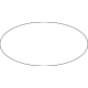 STICKERS OVALE FOND BLANC 5X2,5 CM