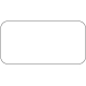 Stickers rectangle fond blanc 5x2.5cm 500 pièces