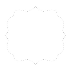 Stickers baroque fond blanc 4.4x4.2 cm 500 pièces
