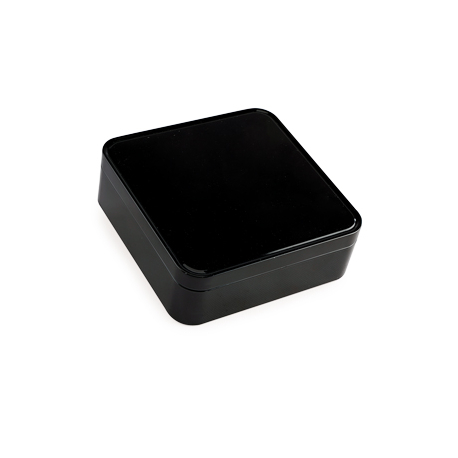 Boîte carrée noire en métal personnalisable