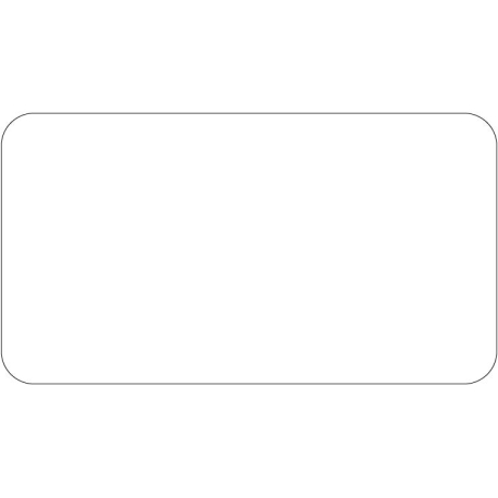Stickers rectangle fond blanc 6.4x3.5cm 3000 pièces