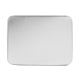 Boîte rectangle blanche en métal personnalisable