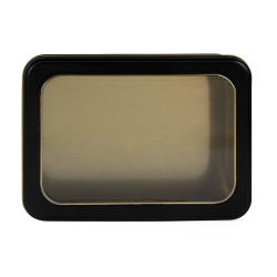 Boîte rectangle blanche avec fenêtre transparente personnalisable