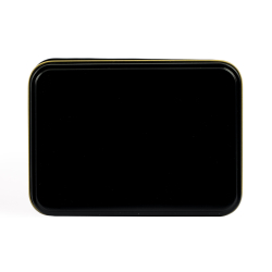 Boîte rectangle noire  en métal personnalisable